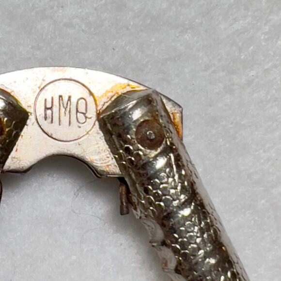 HMQ Seafood Nutcracker Set of 2 Henry Marcus Quackenbush Vintage 1940’s Metal - Picture 3 of 5